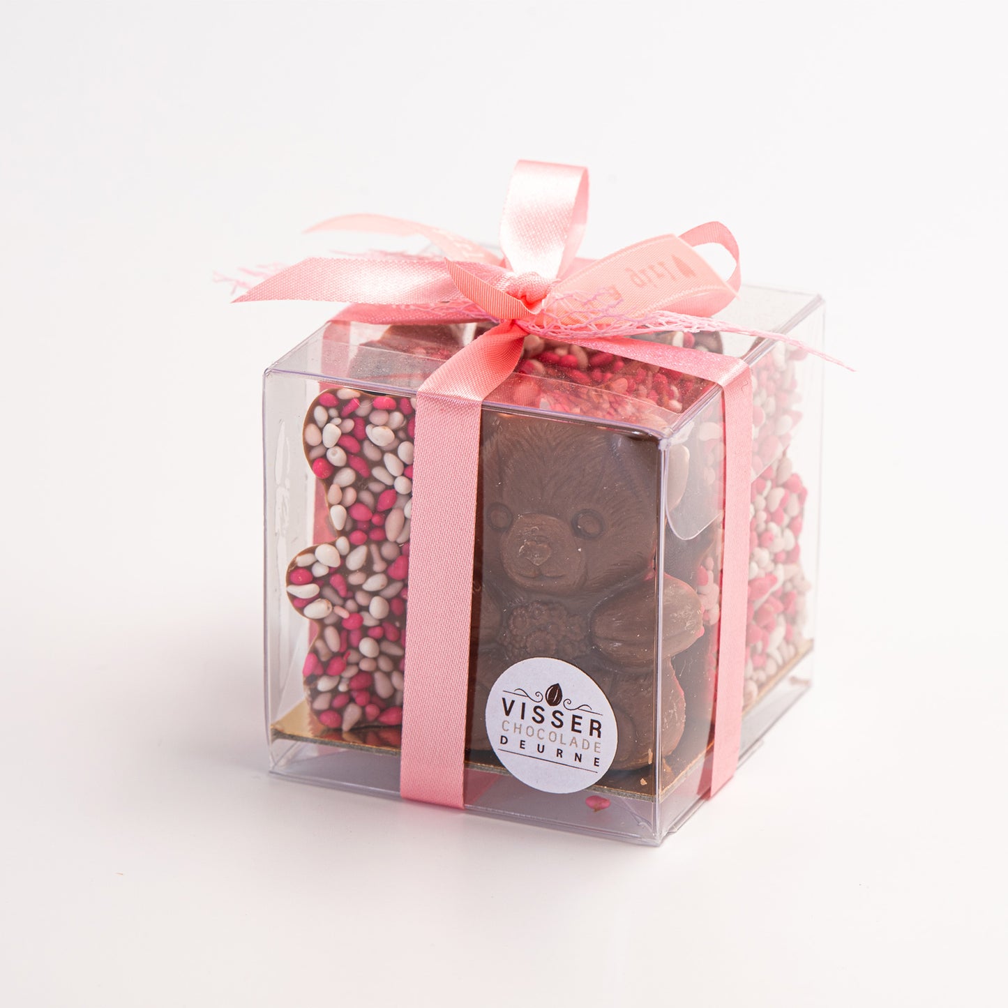 Geboortbeertjes zakje roze